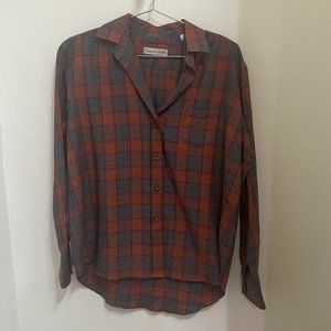 Blue and Red Checkered Maffeis Button Down Shirt